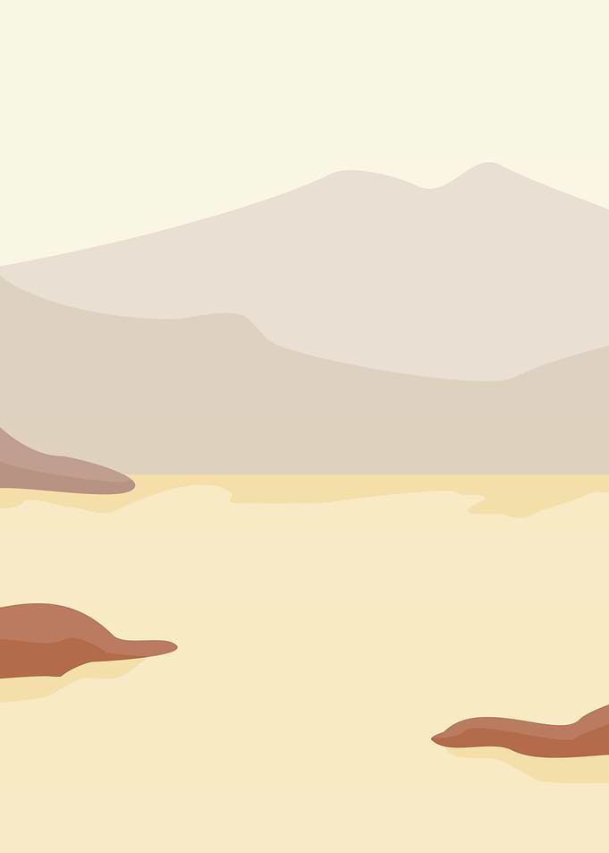 Mid century mountain lake