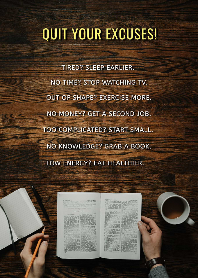 Quit your Excuses quotes