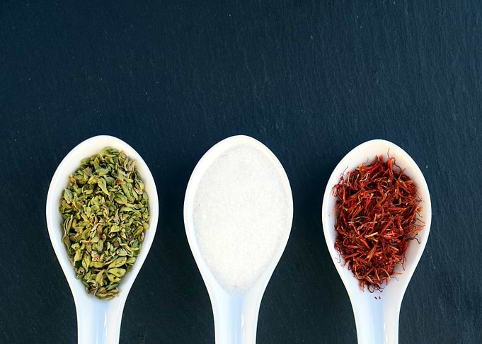 Spices in Spoons