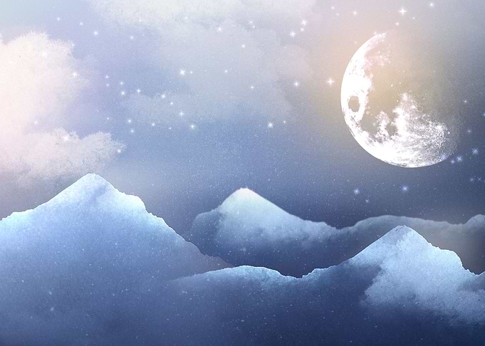 Fantasy Landscape at night