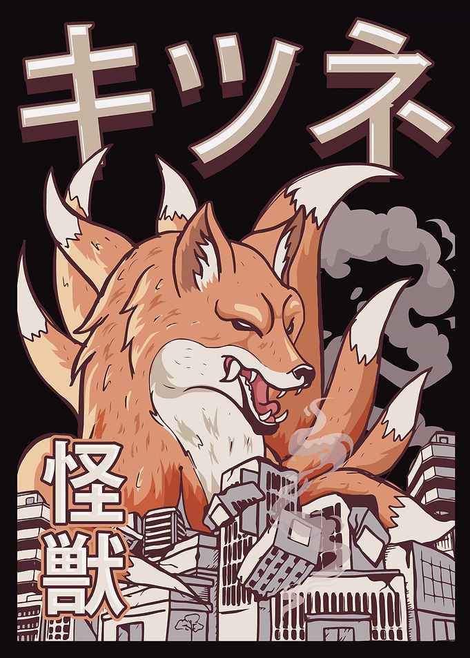 Kitsune Nine Tailed Fox