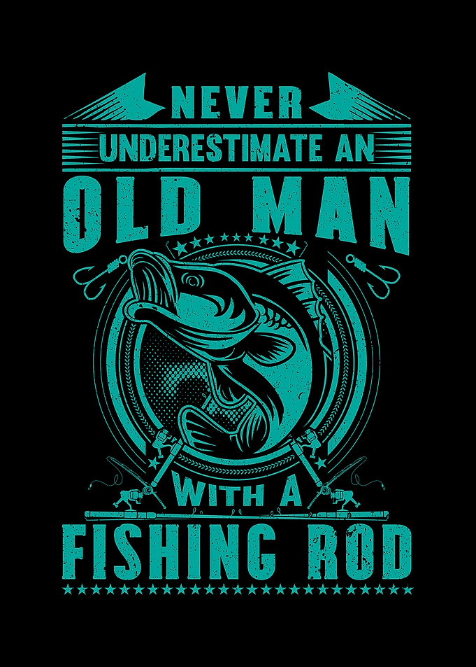 Old Man wit a Fishing Rod