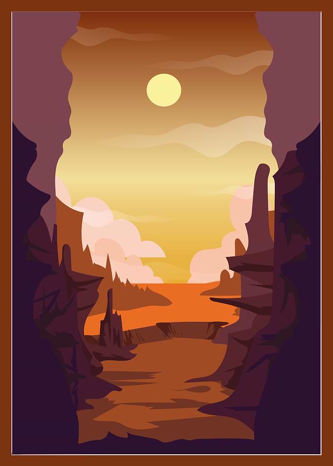 Brown View Poster Design