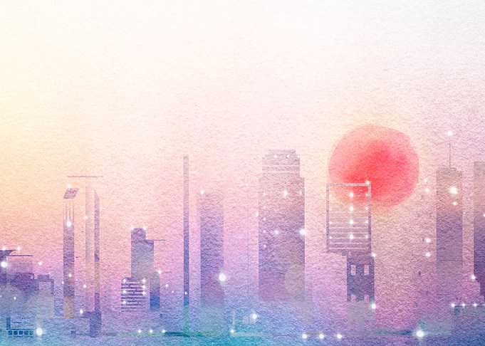 Pastel Cityscape