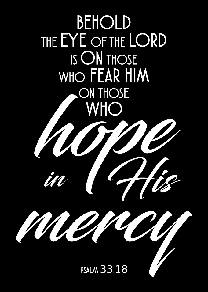 Hope In His Mercy White