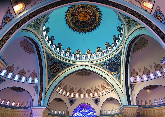 Muslims temple drone