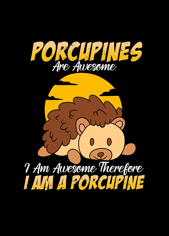 Cute Porcupine Sunset Gift