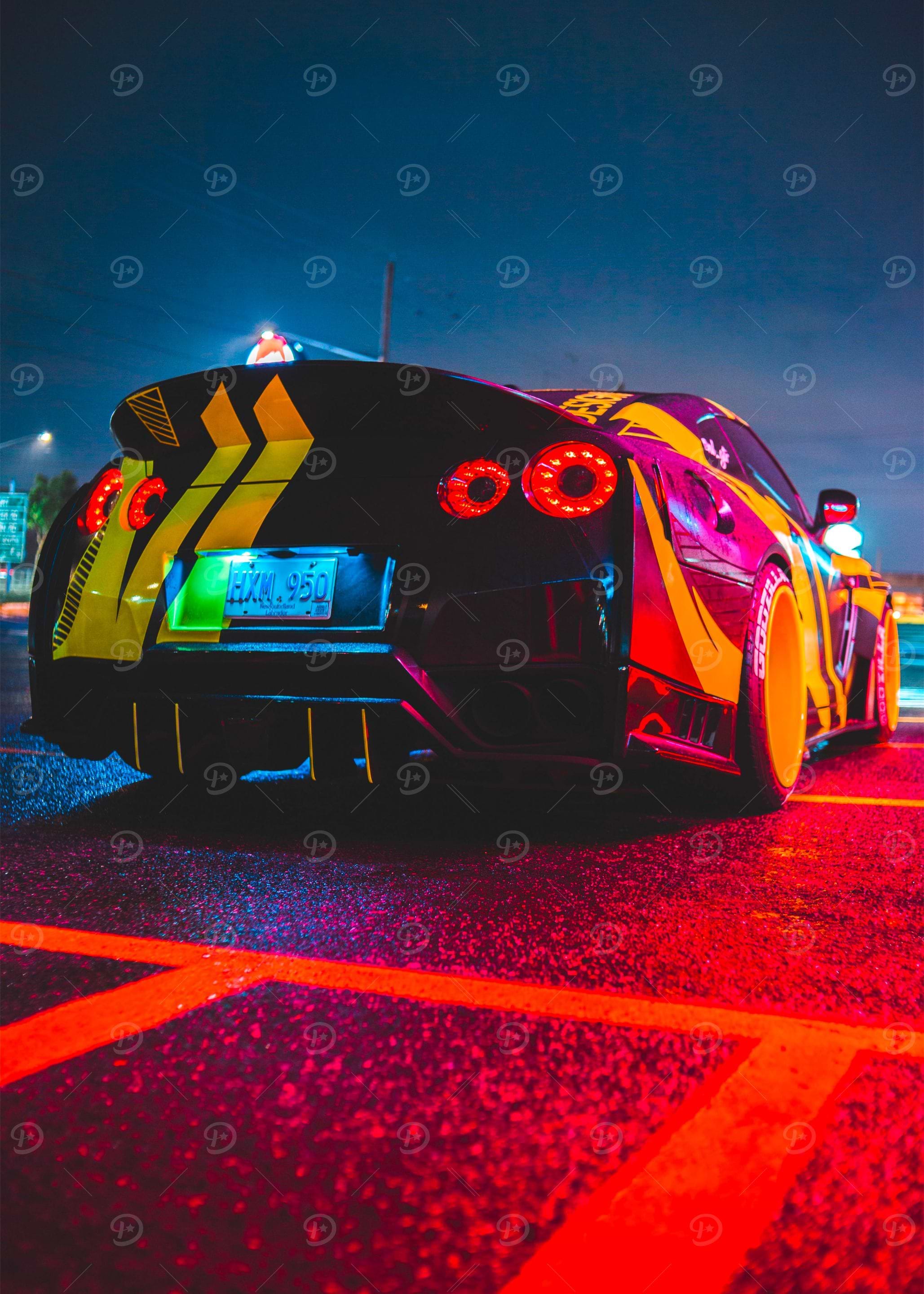 Nissan GTR Neon Cyberpunk