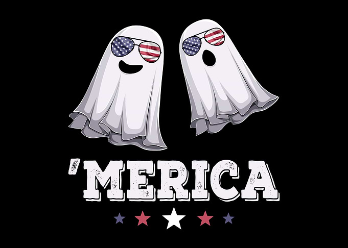 Ghosts Merica 4th of July