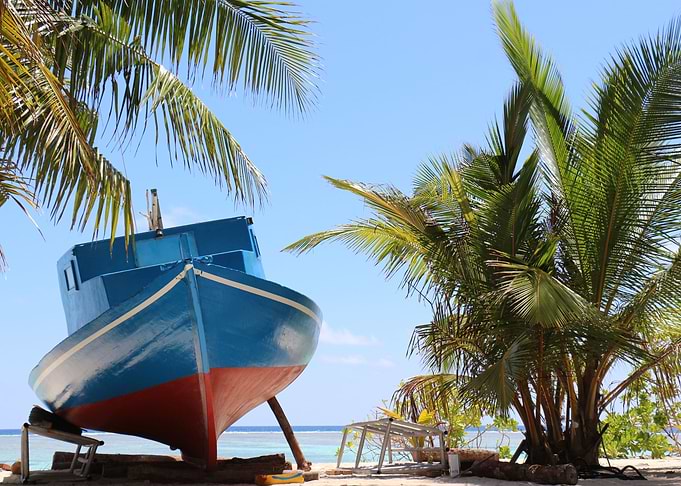 Yacht Beached