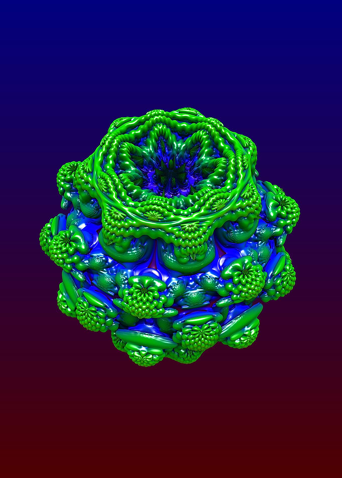 Fractal The Green Flower