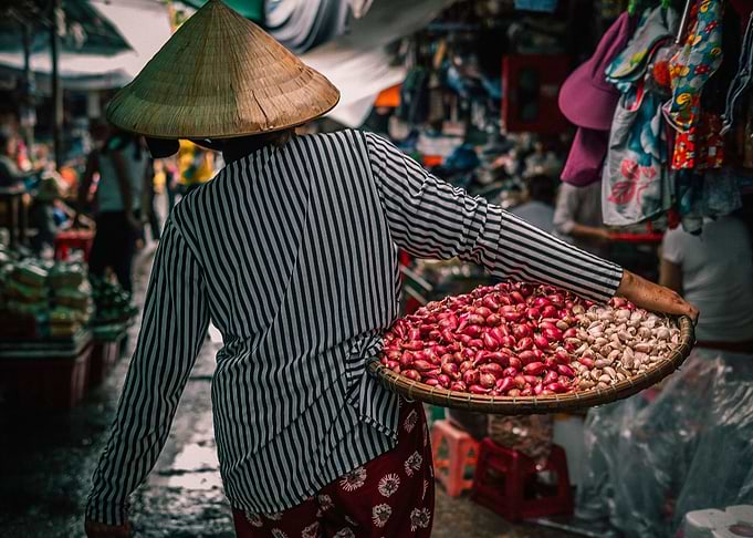 Walk of a Street Vendor