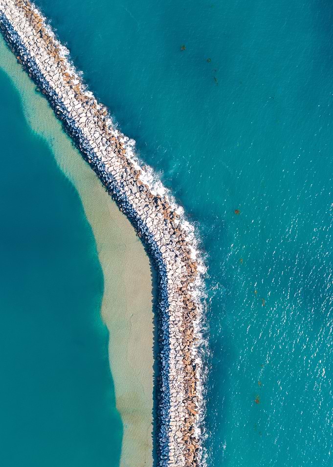 Harbor Jetty Rock Wall