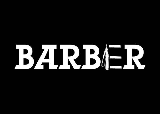 Barber Lettering Haircut