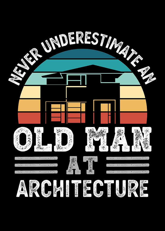 Old Man at Architecture
