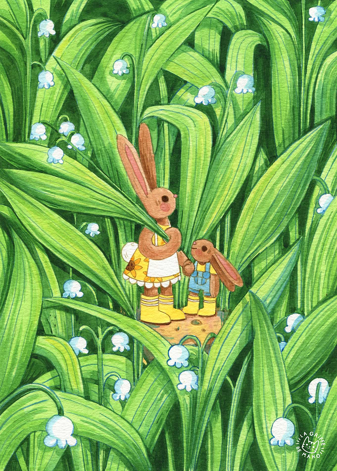 Picking Lily of the Valley