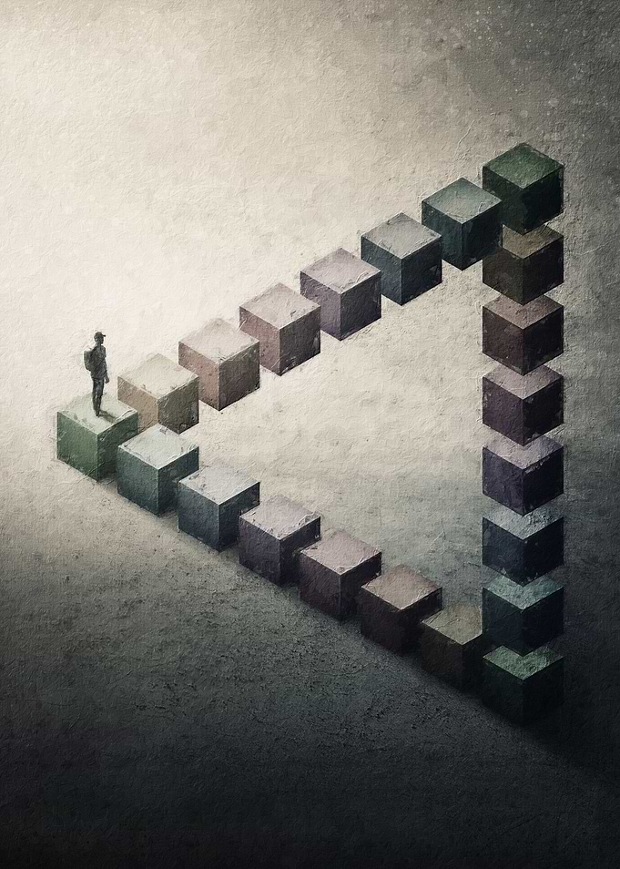 triangle illusion