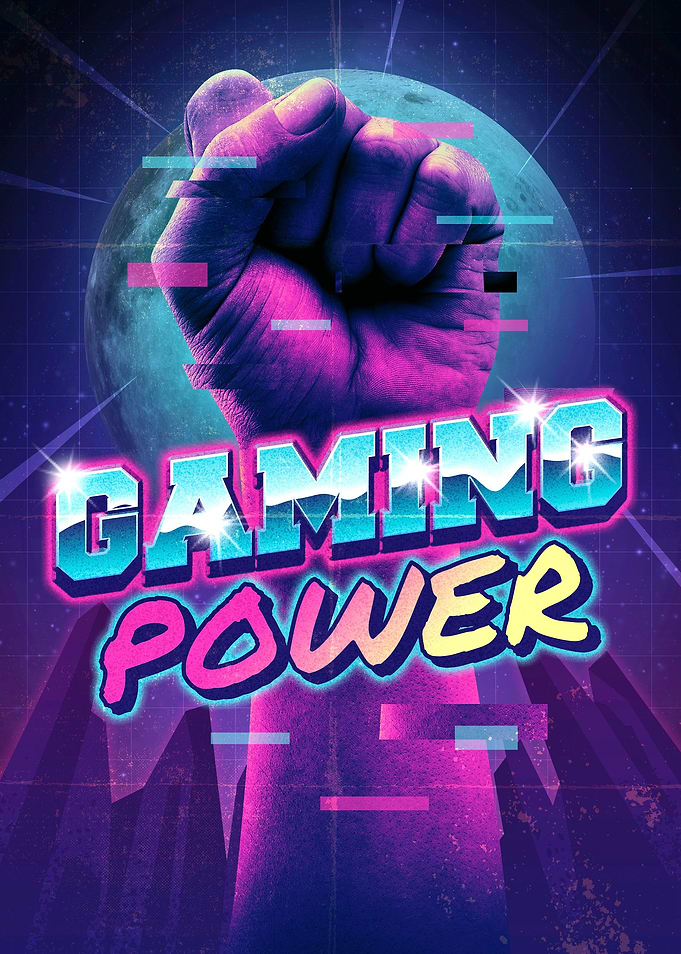 Gaming power fist poster