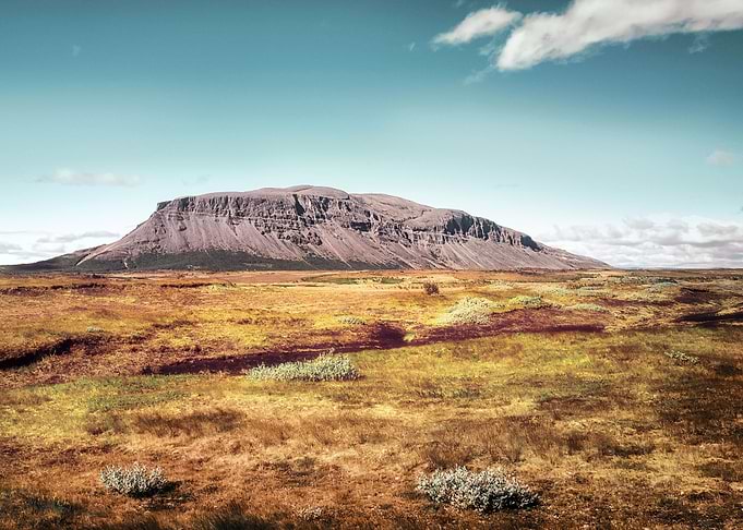 Mountain in desert Nature