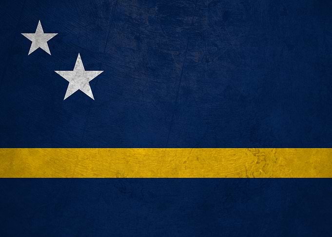 Flag of Curacao on Wall