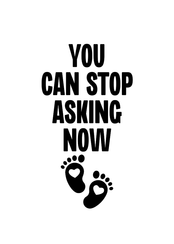 You Can Stop Asking Now