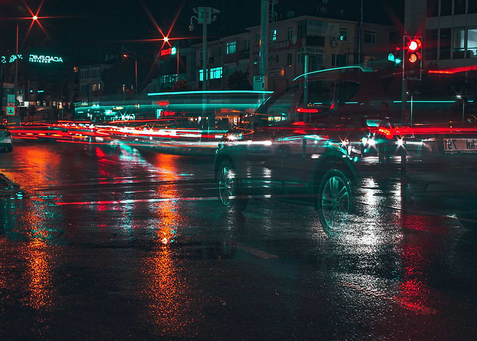 Traffic at night