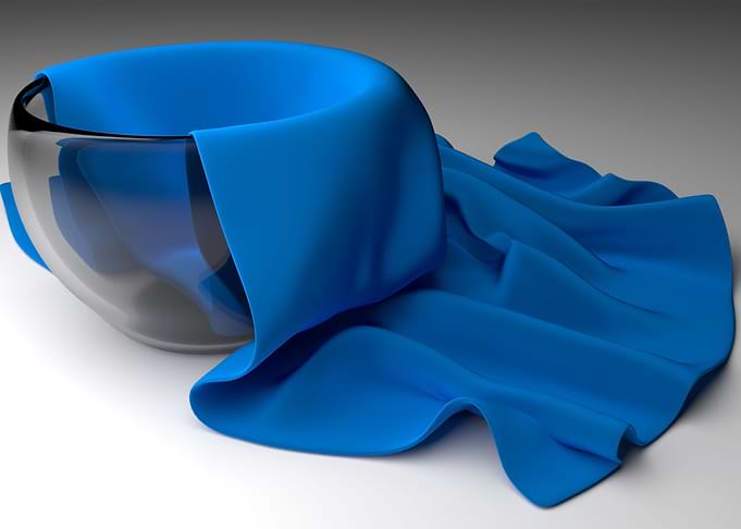 bowl and fabric