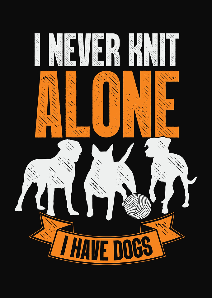 Knitting Dog Lover Design