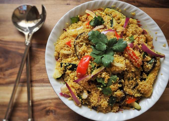 Platter of Quinoa Salad