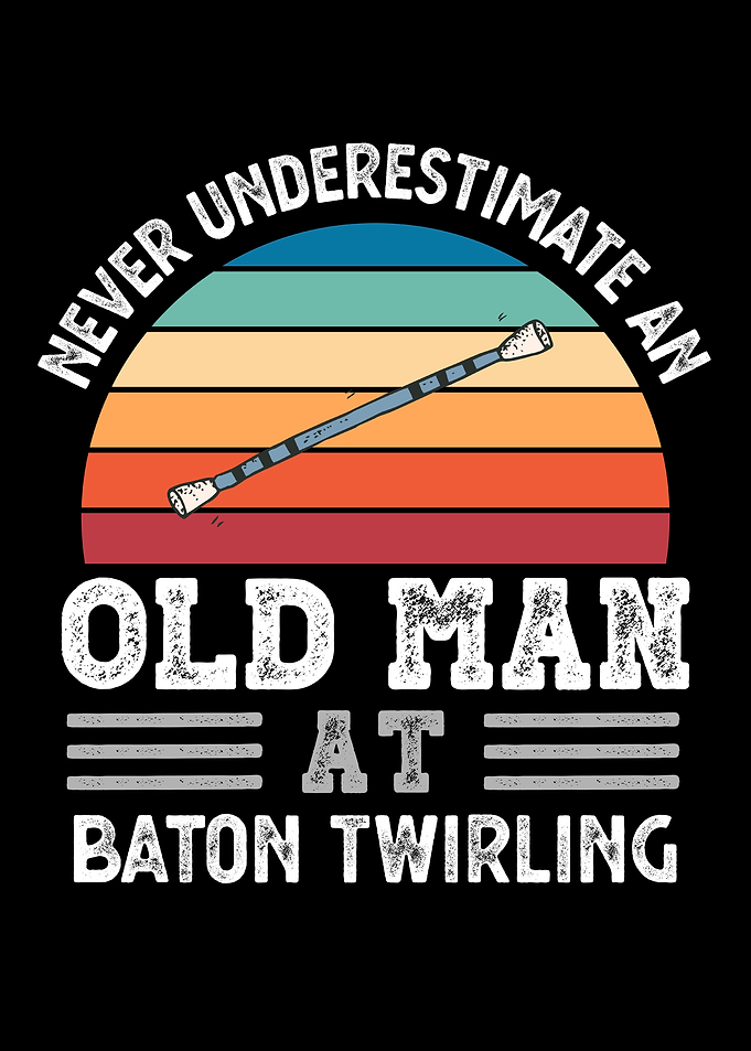 Old Man at Baton Twirling