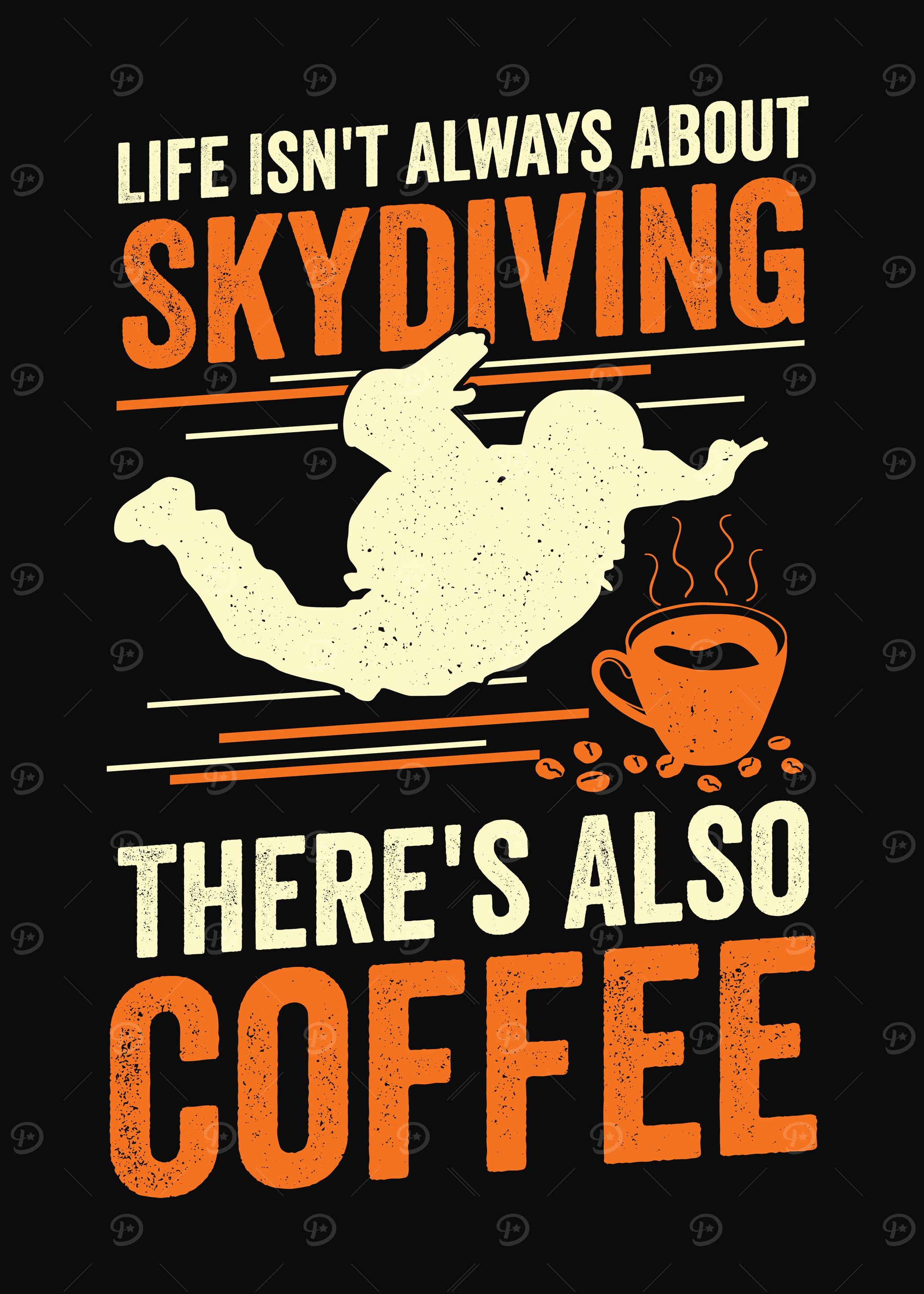 Skydiving Coffee Lover