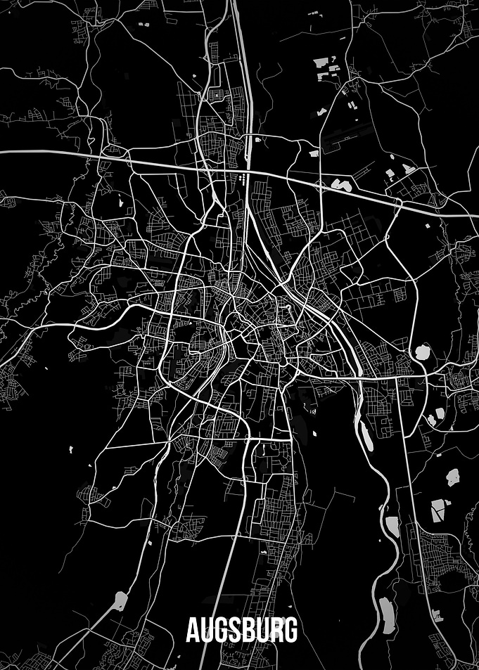 Augsburg dark map