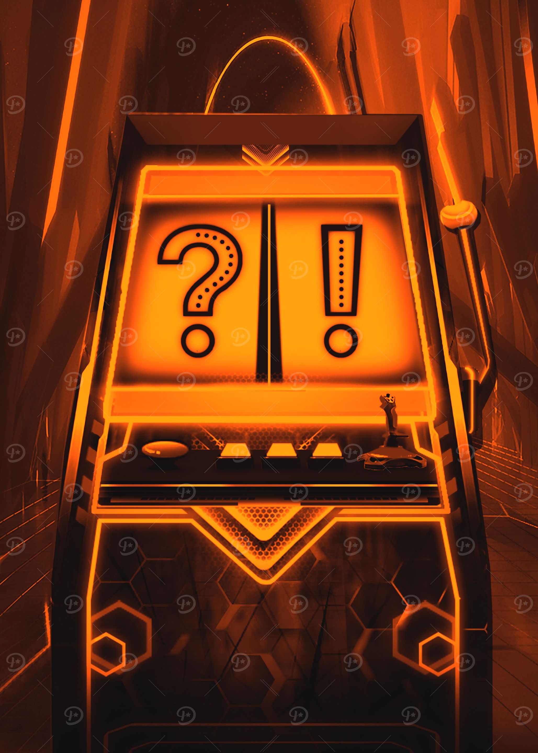 Neon Org Mono Slot Machine