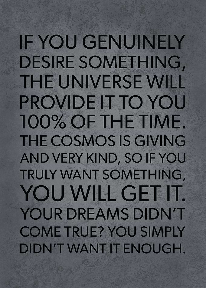 The Universe Provides