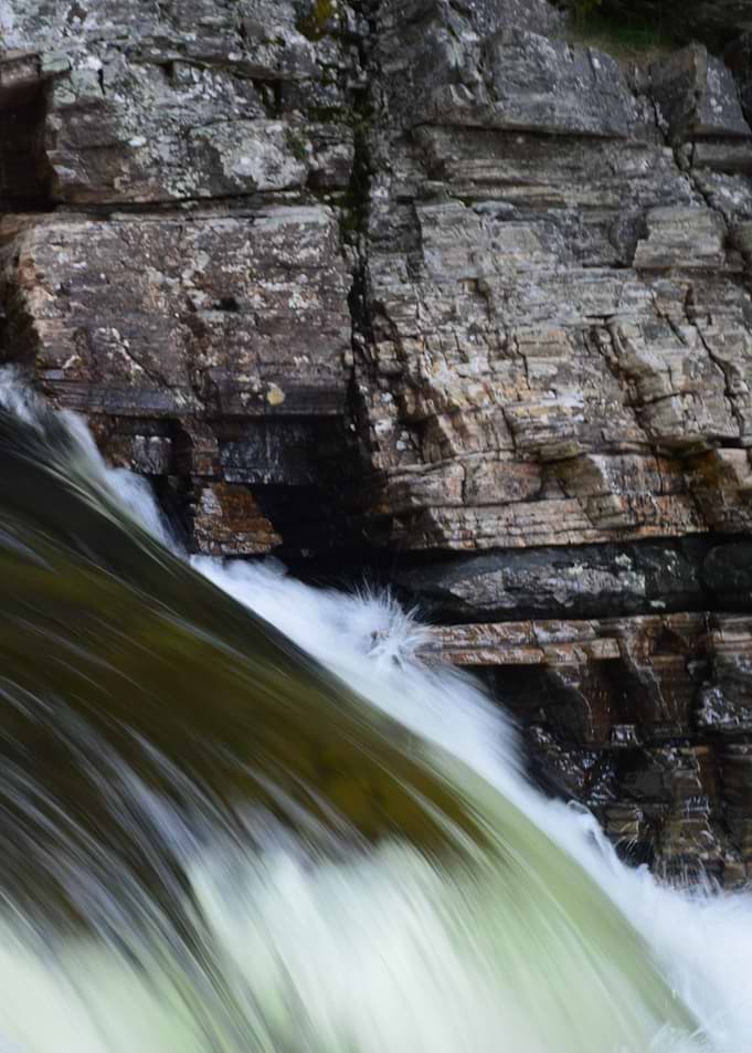 Splash in a stream