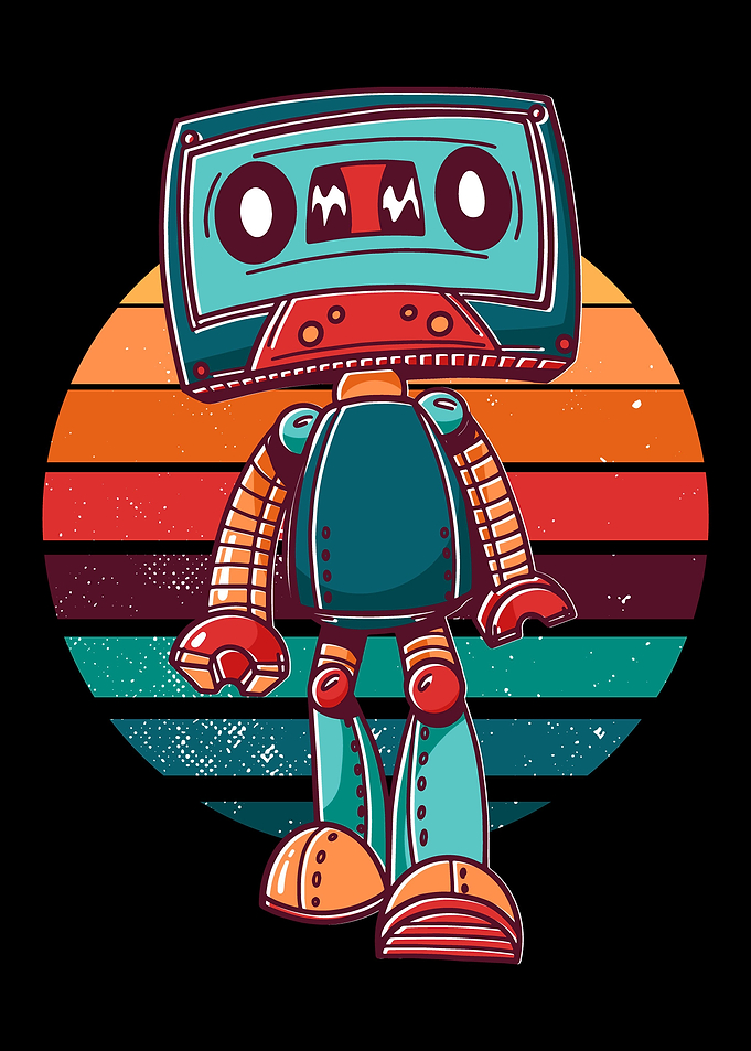 Funny Cassette Robot