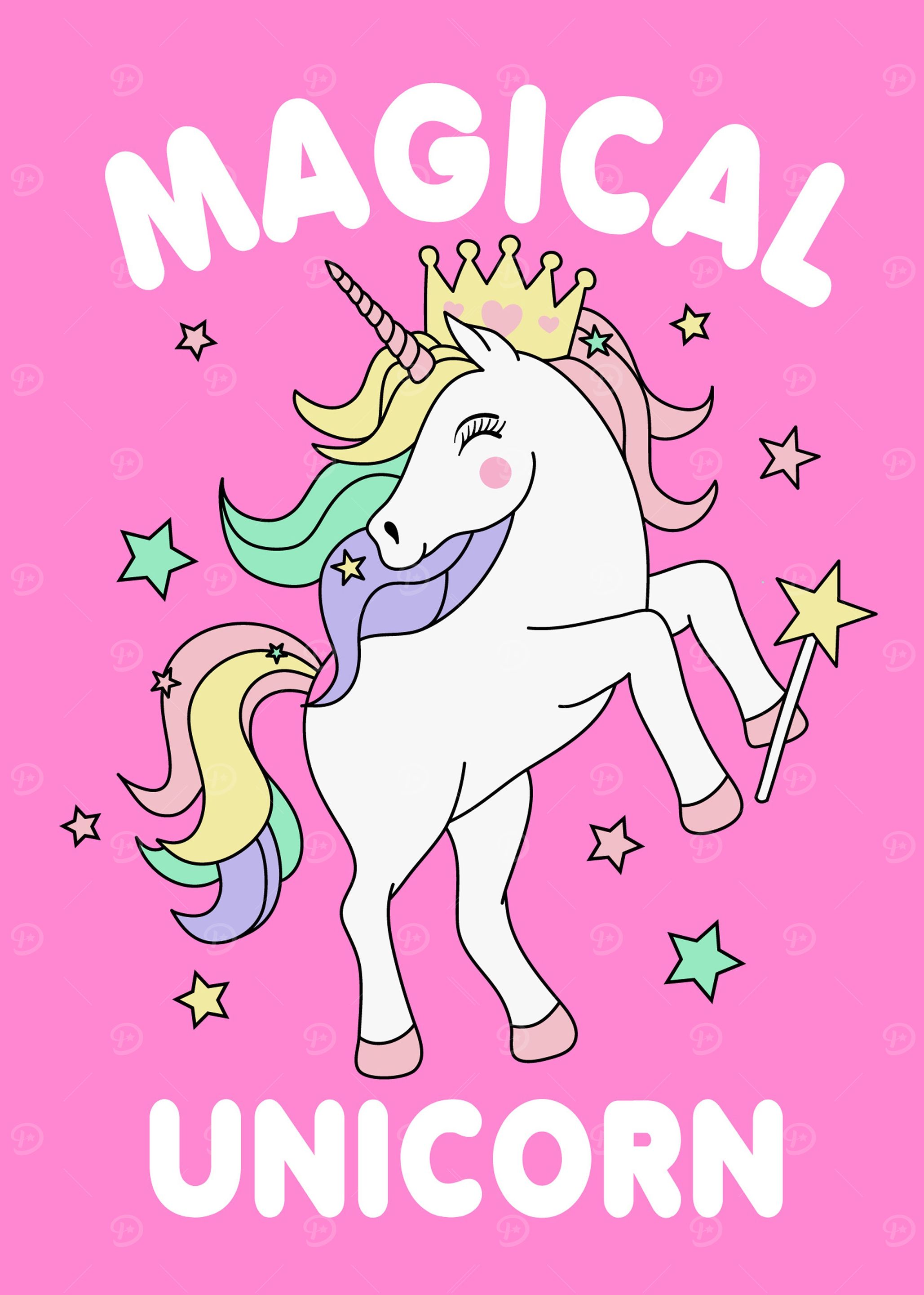 Magic Unicorn white Horse
