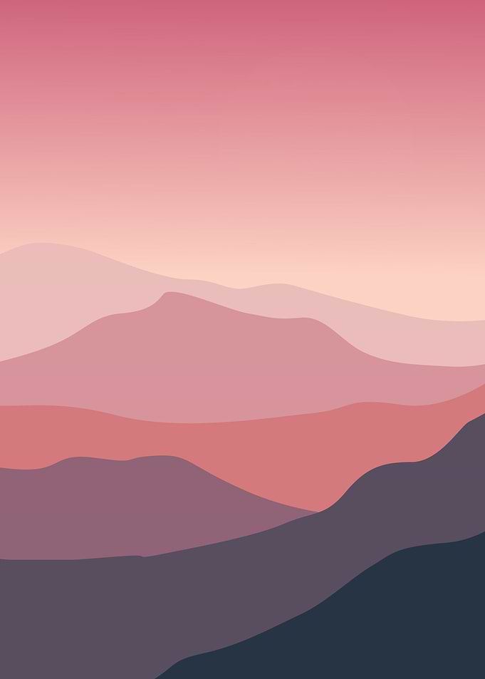 Pink Sky cloud mountains