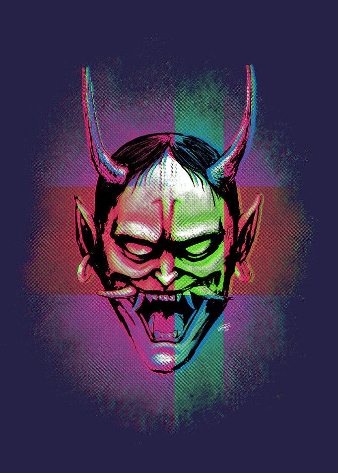Hannya Mask 001 Mixed Ton