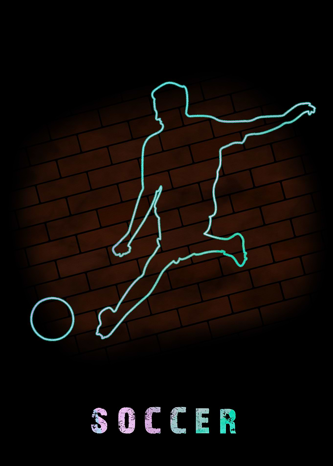Football Player Poster