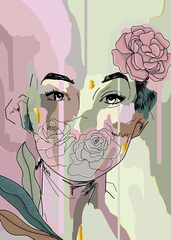 Contemporary woman art