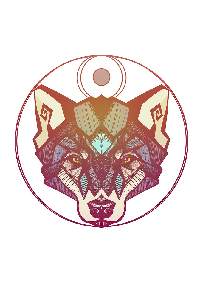 Tribal Wolf