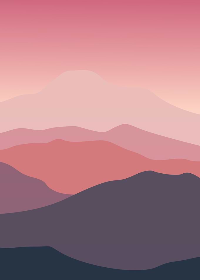 Pink Sky Mountain layers
