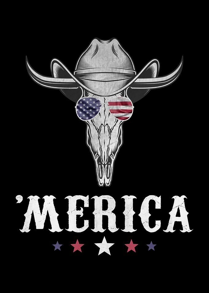 Goat Skull 4th of July