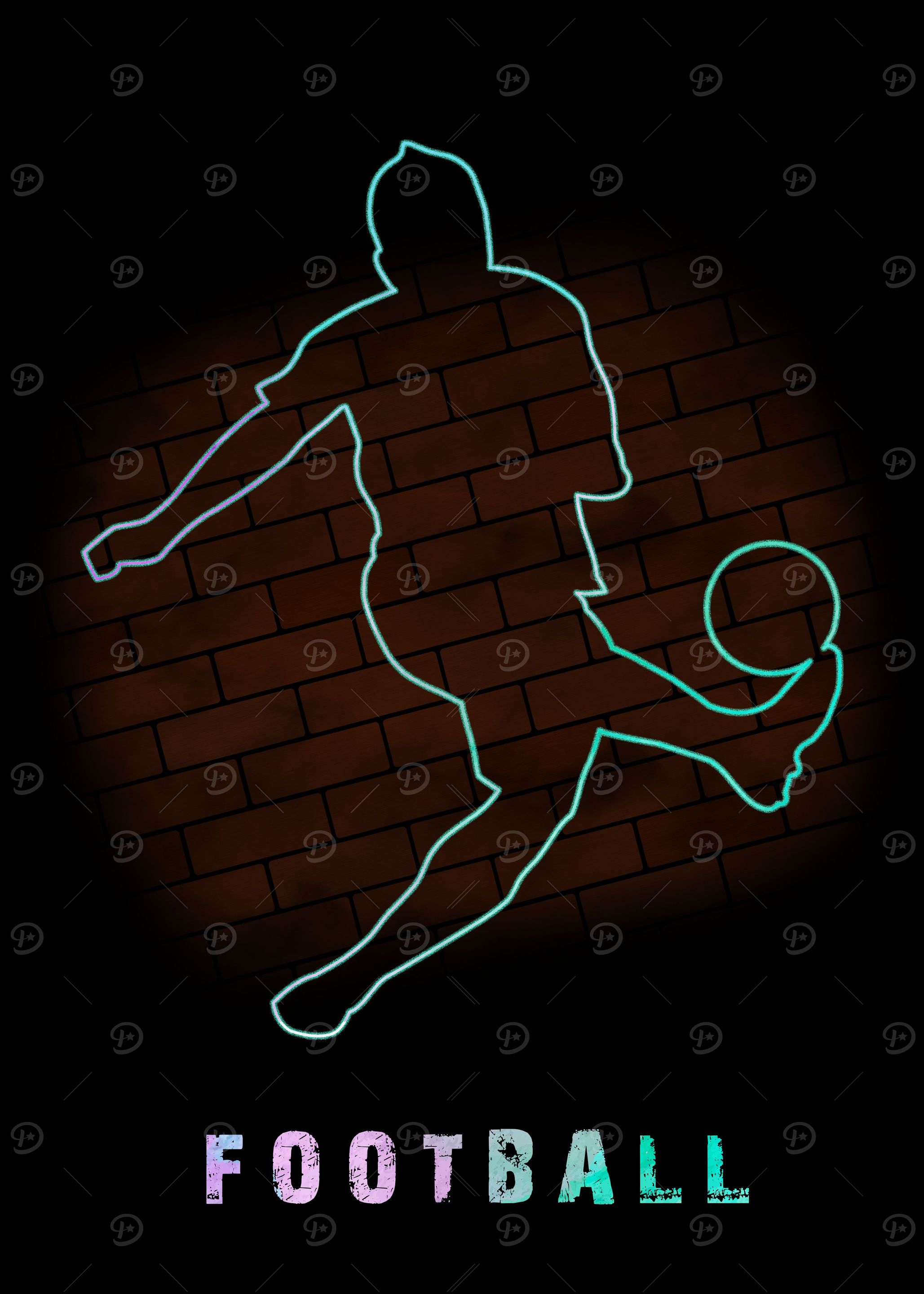 Football Player Poster
