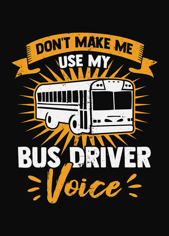 Funny Bus Driver Operator