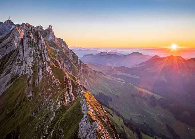 The Rock by Sunset Nature