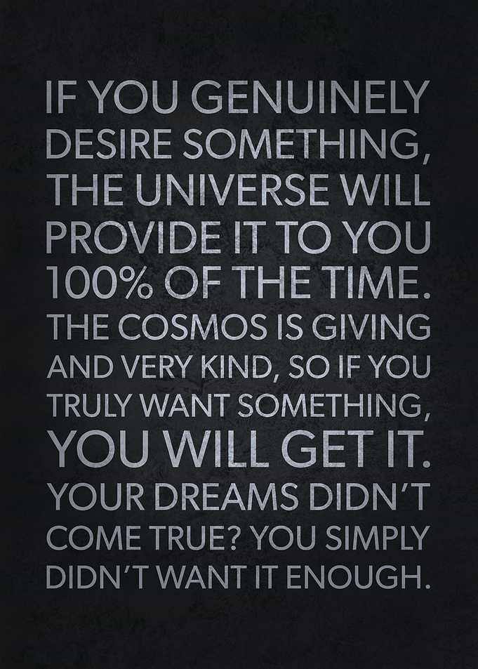 The Universe Provides