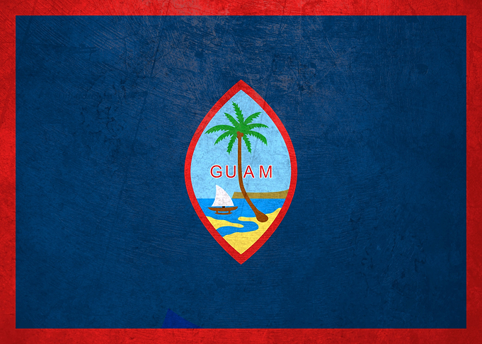 Flag of Guam on Wall