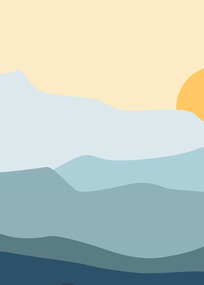 Blue Peak mountain sunset